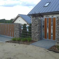 ogrodzenia metal drewno